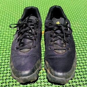 Black adidas golf shoes!